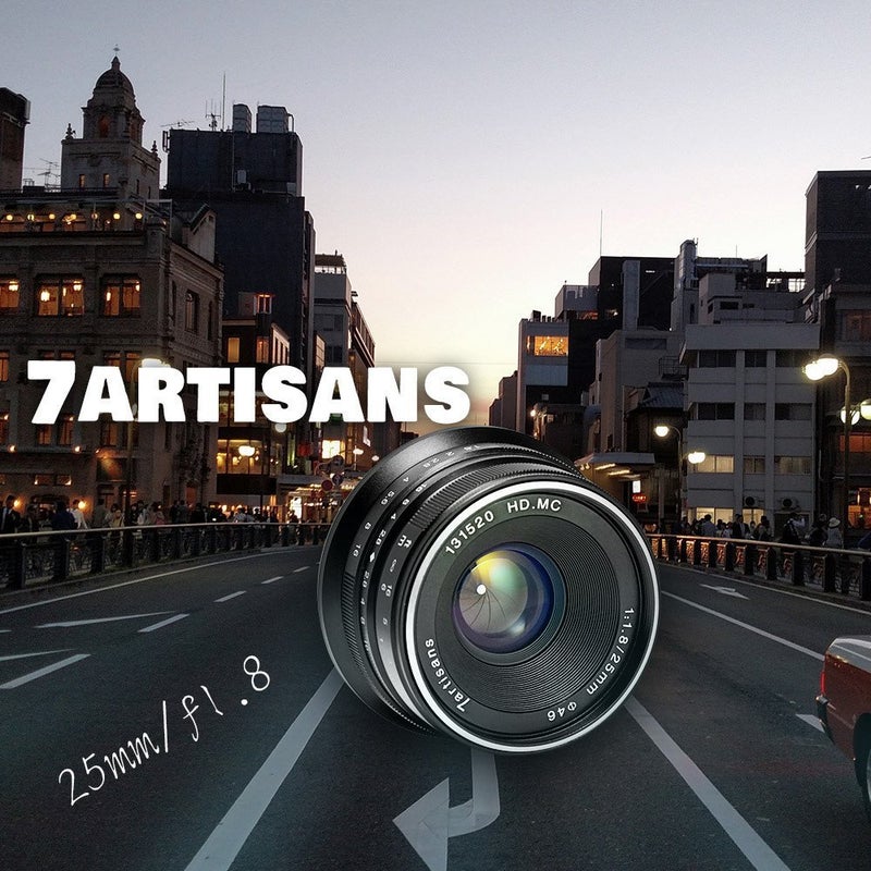 7artisans عدسة 7artisans 25mm F1.8 APS-C واسعة الزاوية بتركيز يدوي لكاميرات سوني E-mount مثل A7 A7II A7R A7RII A7S A7SII A6500 A6300 A6000 A5100 A5000 EX-3 NEX-3N NEX-3R NEX-F3K NEX-5 NEX-5N (أسود) - Image 5